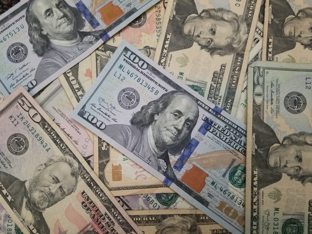 Image depicts cash money
