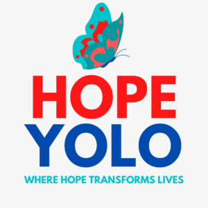 Image depicts Hope Yolo logo : Where hope transforms lives