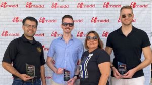 Image depicts Yolo deputy district attorneys receiving an award from MADD (Mothers Against Drunk Drivers) for their recognition in the efforts to combat driving under the influence.
