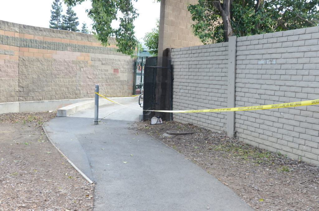 Image depicts the pathway where one of the sexual assaults took place.