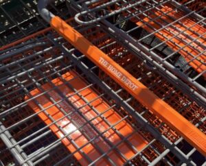 Image depicts home depot shopping carts