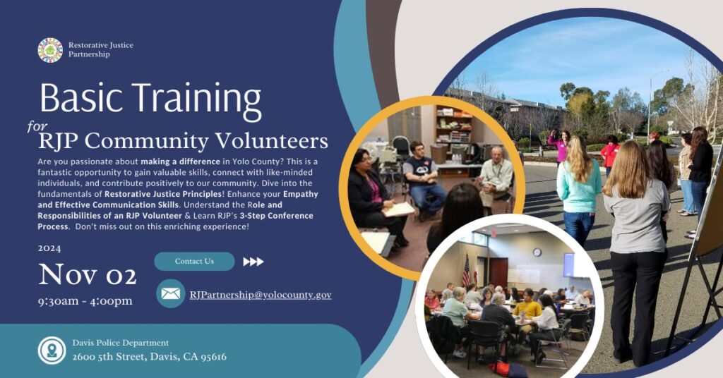 Basic Training for RJP Community Volunteers Flyer